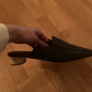 Square slip ons with 1 inch heels